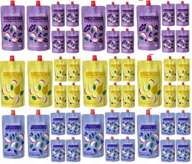 Mus Jabłkowo-Jagodowy OwoLowo 200g