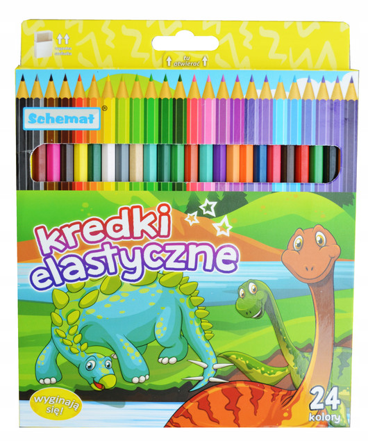 Kredki Elastyczne Schemat 24 szt.