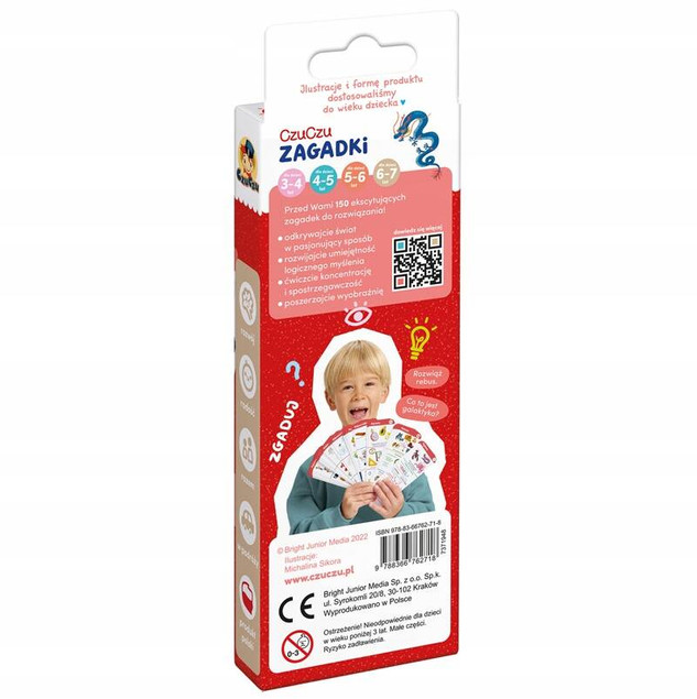Zagadki dla dzieci 6-7 lat CzuCzu - Książeczka 150 łamigłówków na śrubie