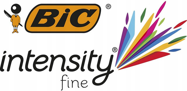 Cienkopisy Żelowe BIC Intensity Fineliner Zestaw 8 Kolorów 0.4 mm