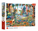 Puzzle Trefl 2000 el. Kwiaciarnia w Amsterdamie Widok na Kanał