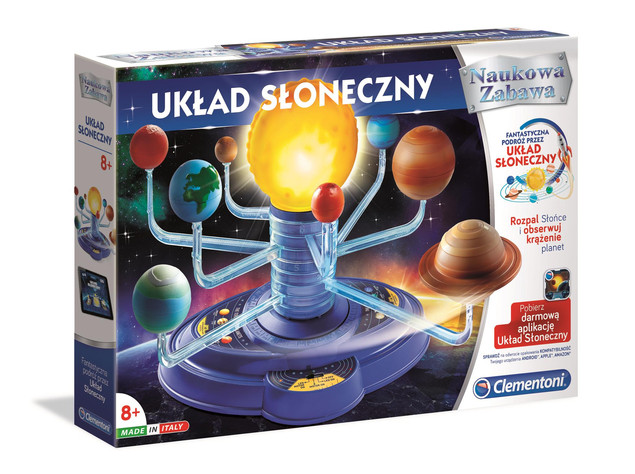 Układ Słoneczny Planety Nauka Kosmos Naukowa Zabawa 8+ Clementoni
