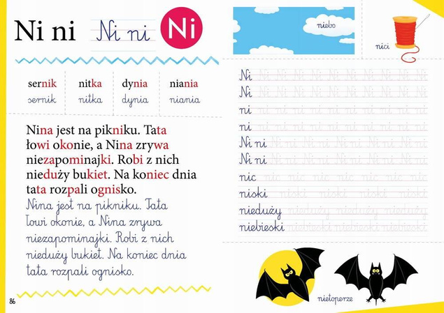 Mój Elementarz Nauka Czytania I Pisania BR BooksAndFun