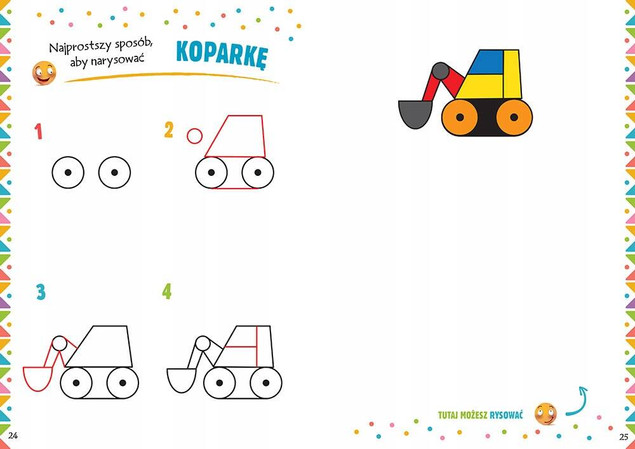 Malowanki z kolorowym wzorem. Pierwsze kroki rysowania. Najprostszy sposób, aby narysować…