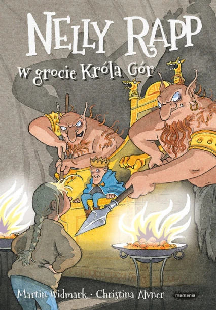 Ilustracja z książki Nelly Rapp w grocie Króla Gór