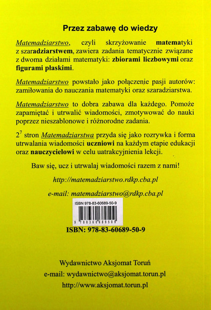 Matemadziarstwo. Krzyżówki i zadania matematyczne (Staszkiewicz)