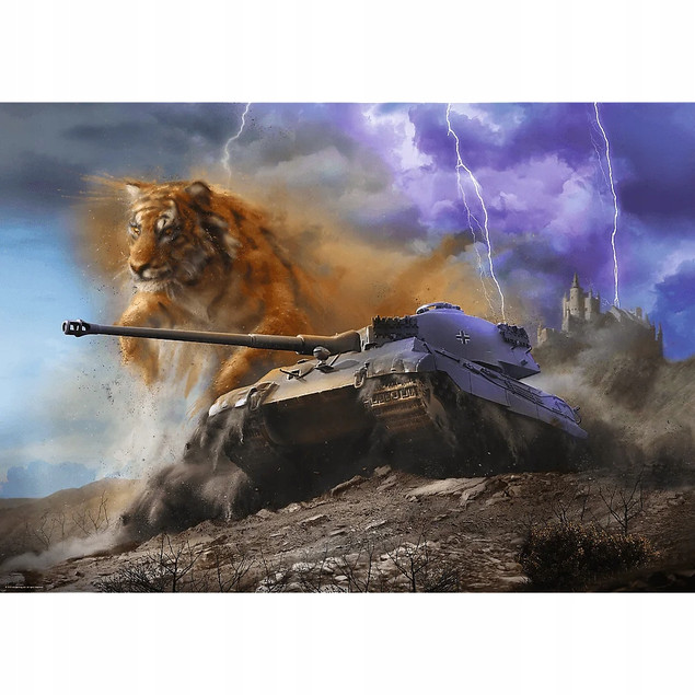 Puzzle Trefl 1000 el. World of Tanks: Tiger II (Tygrys II) Czołg