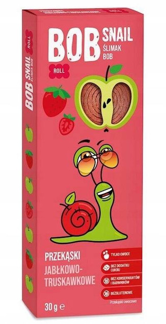 Rollsy Owocowe Bez Cukru Mix Smaków Bob Snail 12x30g