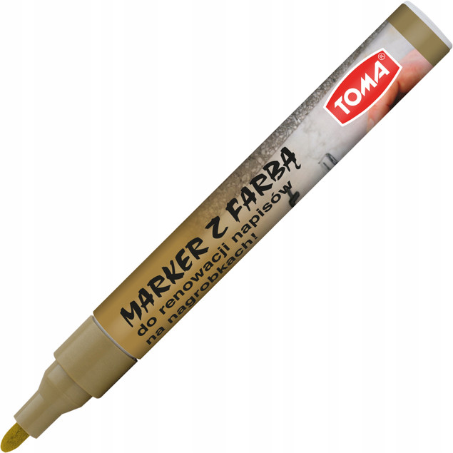 Marker renowacyjny Toma 5szt. (czarny, biały, srebrny, złoty)