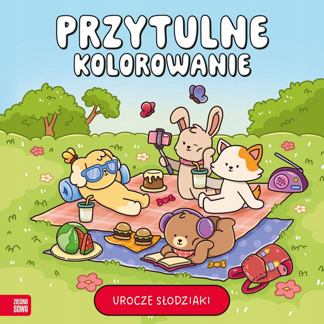 Kolorowanka Urocze Słodziaki Przytulne Markery Relaks