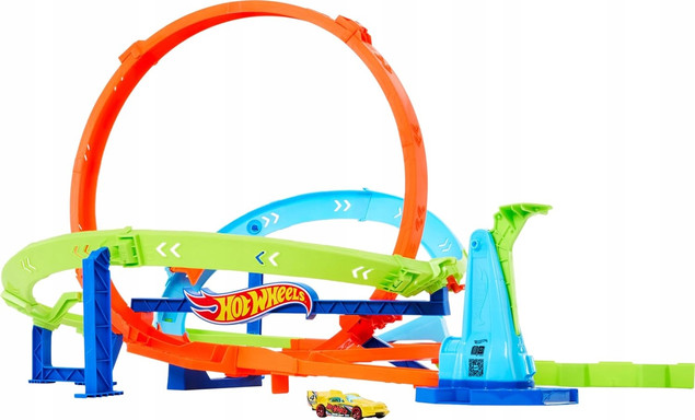 Hot Wheels Action Tor Zakręcone Tornado HTK16 z Autkiem