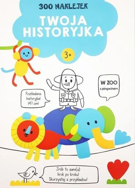 Książeczka z naklejkami dla dzieci 3+