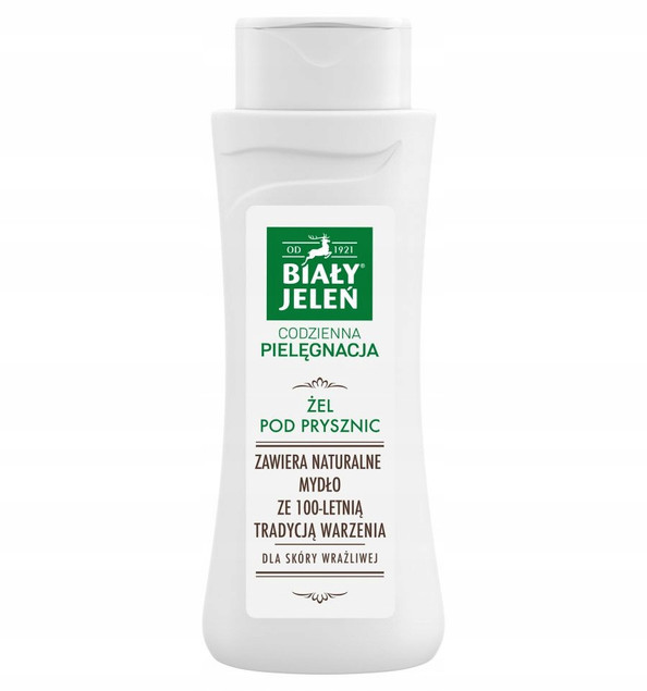 3x BIAŁY JELEŃ Żel Pod Prysznic BIOTYNA + PREBIOTYK + NATURALNY 300ml