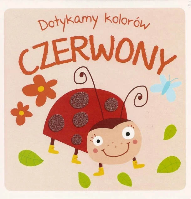 Dotykamy kolorów Czerwony kartonowa książeczka