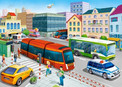 Puzzle 120 Układanka Auta MIASTO Autobus Policja Taxi 6+ Castorland