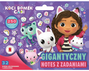 Książka Aktywizująca Koci Domek Gabi. Gigantyczny Notes z Zadaniami 3+