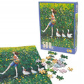 Puzzle Askato 500 el. Dwustronne Dziewczyna z Gąskami +12 lat
