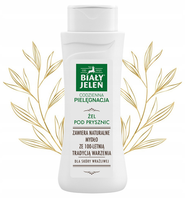 BIAŁY JELEŃ Żel Pod Prysznic NATURALNY Nawilża Zmiękcza Skórę 300ml