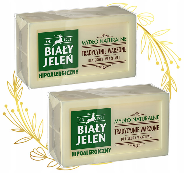 Mydło Naturalne Hipoalergiczne Biały Jeleń 2x150g