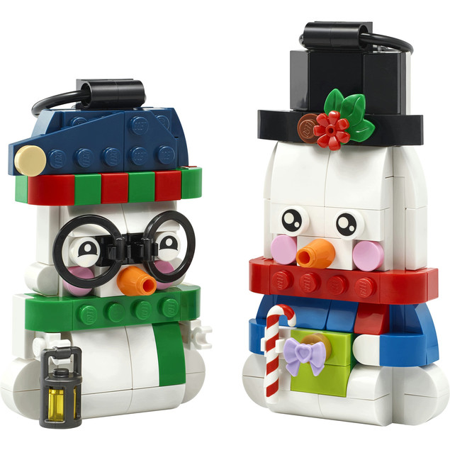 LEGO 40812 Dekoracyjne Bałwanki – Świąteczne Ozdoby Choinkowe