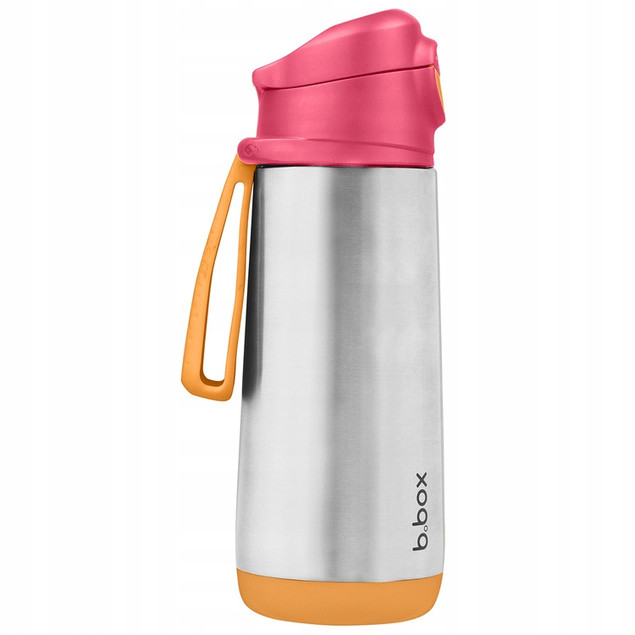 B.box Butelka Termiczna Sportowa z Ustnikiem dla Dzieci 500 ml Strawberry Shake