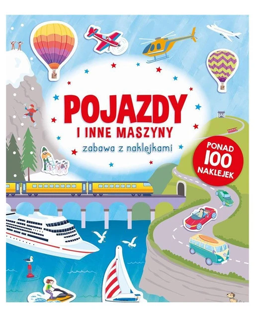 Wnętrze książeczki Zabawa z naklejkami. Pojazdy i inne maszyny