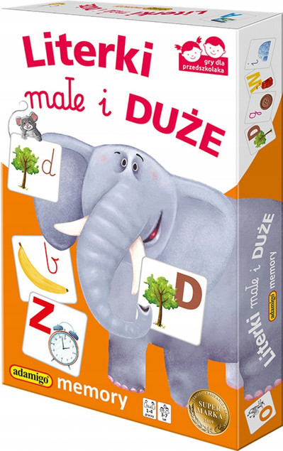 Adamigo Literki małe i duże - Gra Edukacyjna