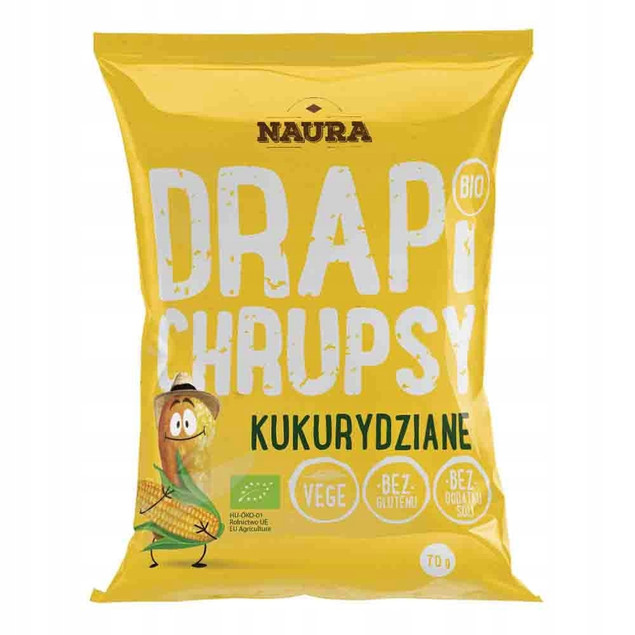 NAURA Chrupki kukurydziane naturalne BIO 70 g