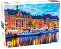 Puzzle Tactic 1000 elementów Stockholm Old Town Pier 67x48cm