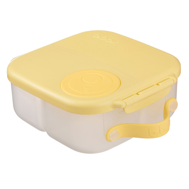 B.Box Mini Lunchbox Lemon Twist – Szczelna Śniadaniówka z Przegródkami dla Dziecka 1l