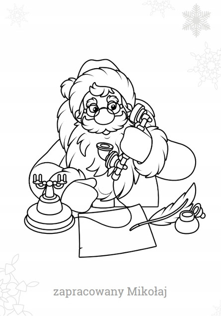 Maluszkowe malowanie. Mikołaj