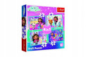 Puzzle 4w1 Koci Domek Gabi Wielka Przygoda Gabby Trefl 34670 4+