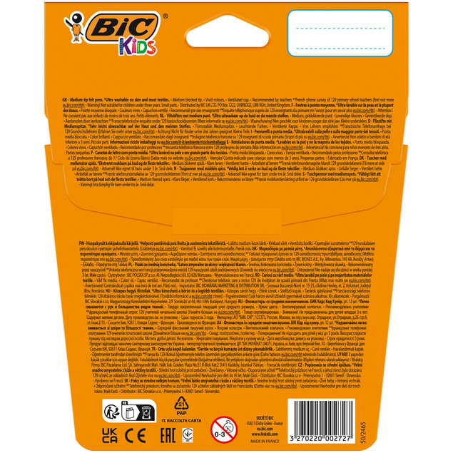 Flamastry BIC Kids Kid Couleur 12 szt.