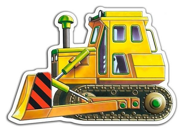 PUZZLE 4W1 MASZYNY POJAZD STRAŻ WYWROTKA 3+ CASTOR
