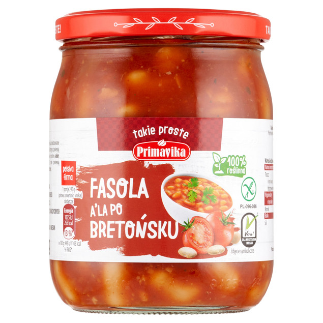 Primavika Fasola a'la po Bretońsku 480g Wegańska Bez Laktozy