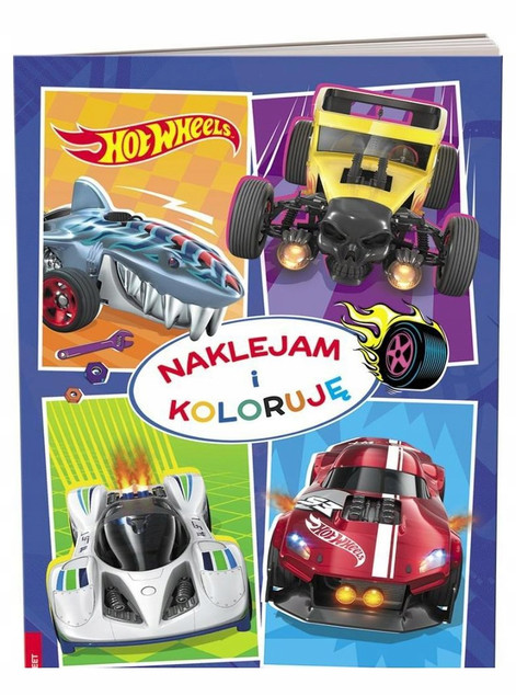 Hot Wheels. Naklejam i koloruję Praca zbiorowa