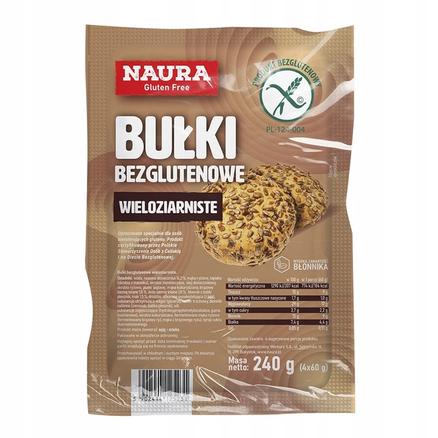 Naura bułki bezglutenowe wieloziarniste