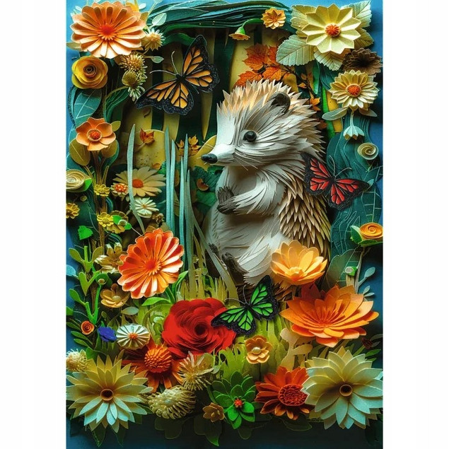 Puzzle 1000 Paper Art Jeż Trefl