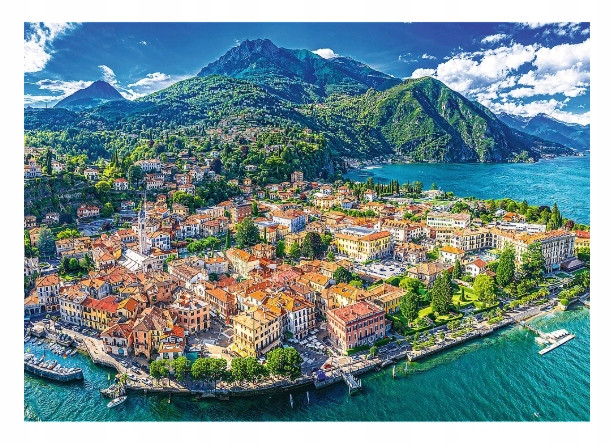 Puzzle Trefl 1000 el. MENAGGIO NAD JEZIOREM COMO Włochy - Malowniczy Widok
