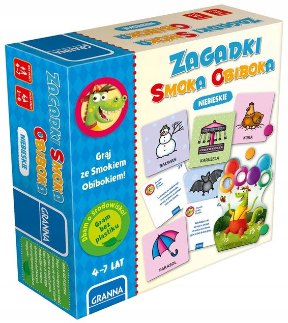 Gra Zagadki smoka Obiboka niebieskie