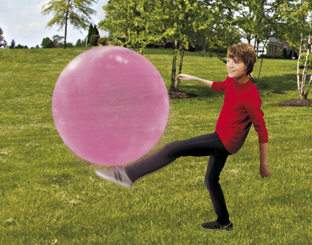 Wubble Super Bańkopiłka + POMPKA | Ogromna Piłka Wubble Różowa