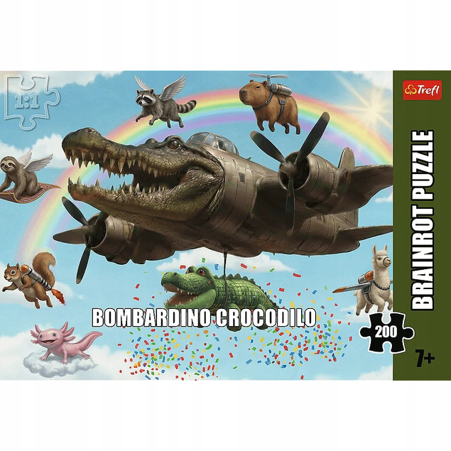 Puzzle Trefl 200 el. Bombardino Crocodilo Bajkowy Krokodyl