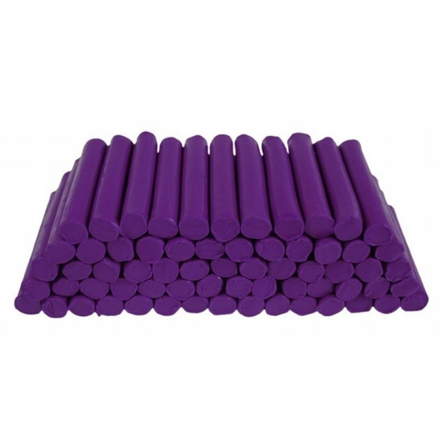 Plastelina Szkolna 1kg FIOLETOWA w Laseczkach Luzem MONA