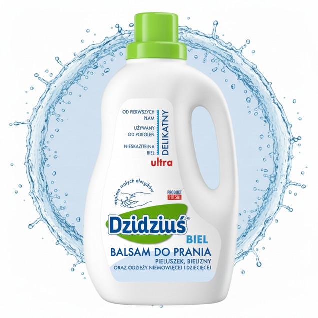 Balsam do prania Dzidziuś Biel 1,5L Hipoalergiczny delikatny