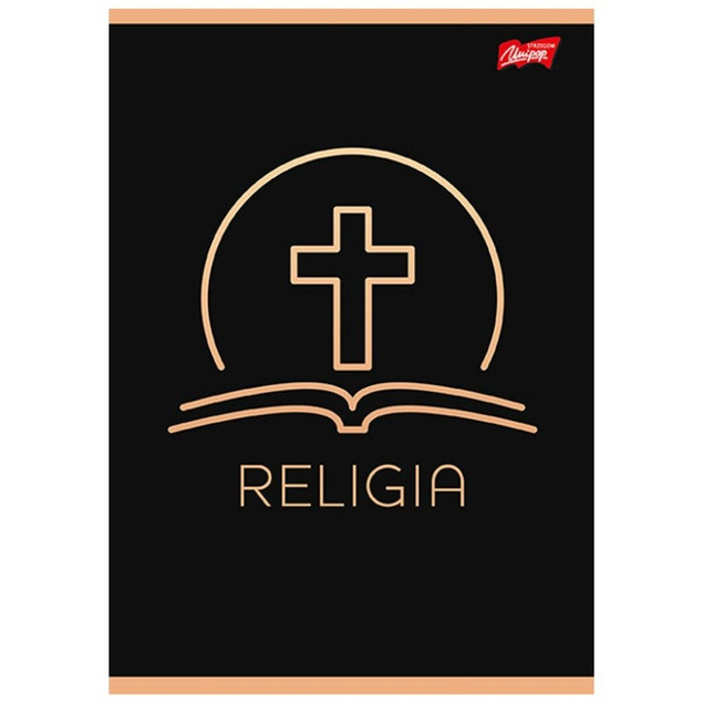 ZESZYT DO RELIGII, 32 KARTKI, KRZYŻ, KRATKA Z MARGINESEM