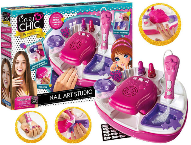 Zestaw Do Manicure Z Suszarką Dla Dzieci Studio Crazy Chic 6+ Clementoni