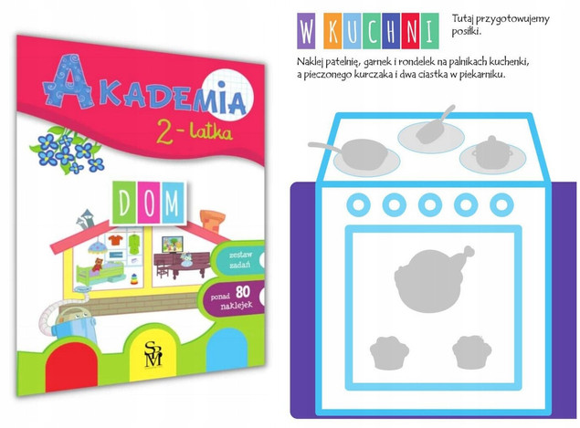 Akademia Mądrego Malucha 2-LATEK Podobieństwa i Przeciwieństwa 80 NAKLEJEK