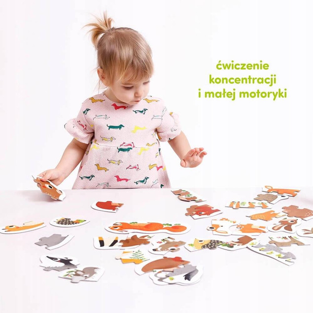 Puzzle Progresywne Zwierzątka w Lesie CzuCzu