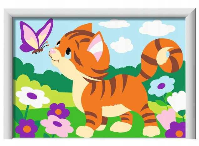CREART FOR KIDS CAT WITH BUTTERFLY