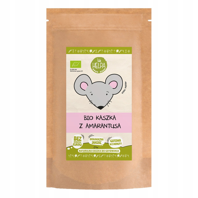 Bio Kaszka z Amarantusa 200 g HELPA eko, bez dodatku cukru, bezmleczna